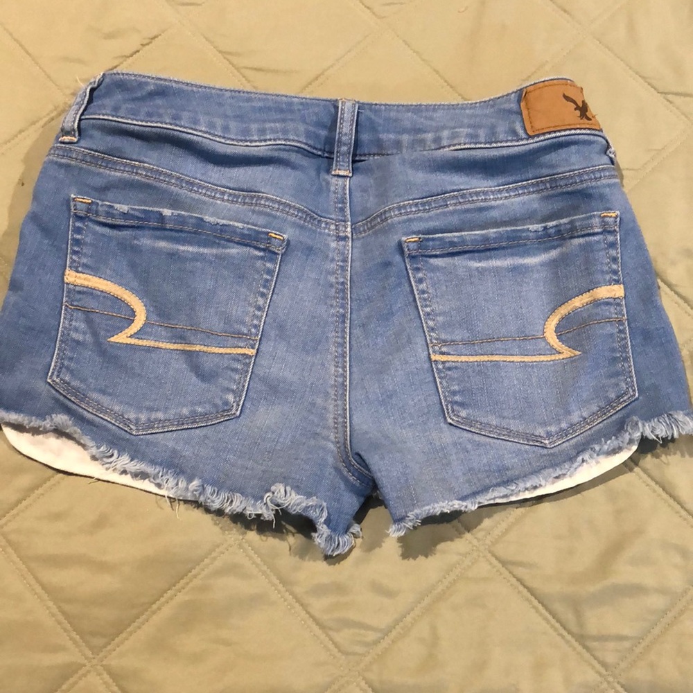 American Eagle jean “shortie” shorts